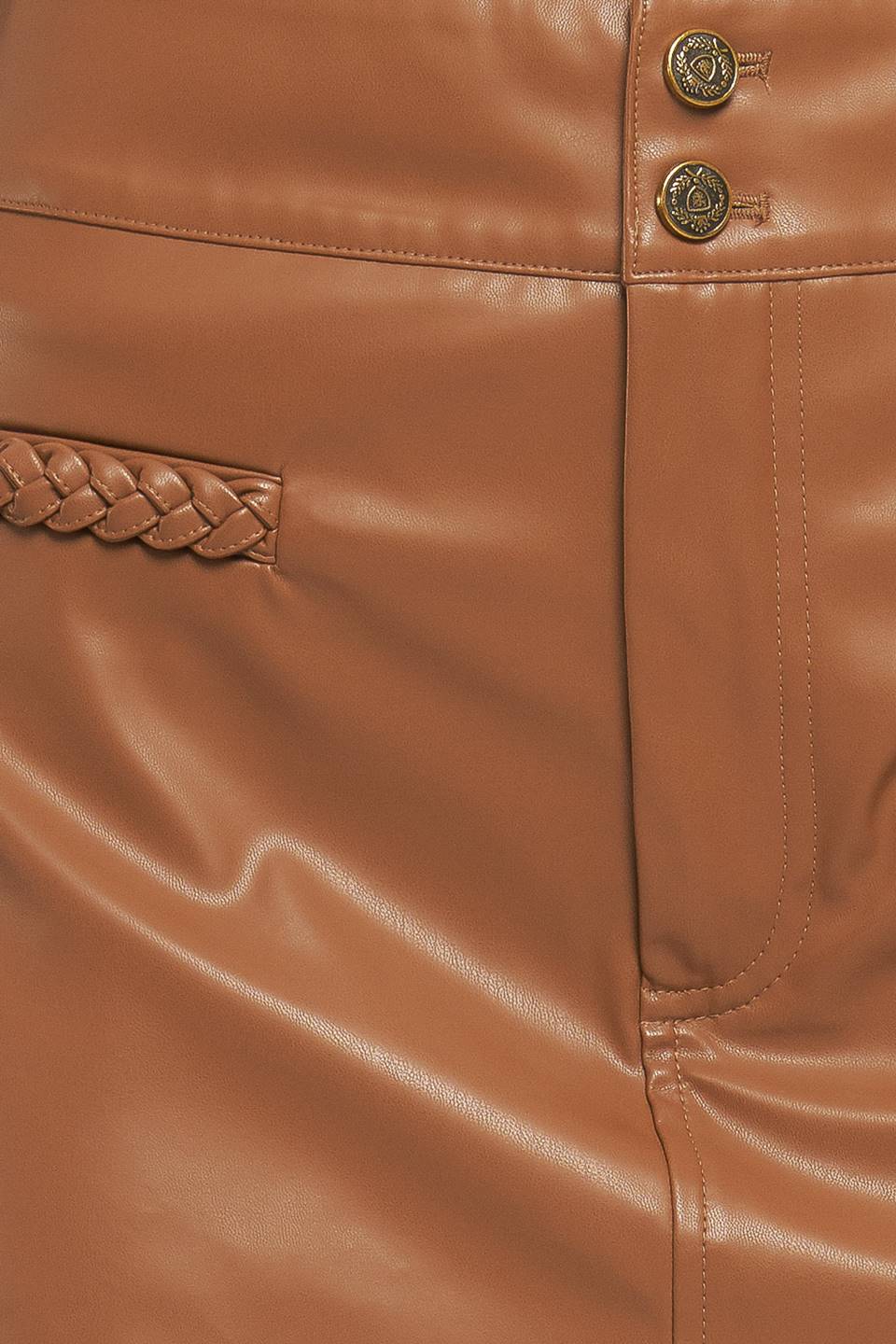 STREET CHIC ESSENTIAL FAUX LEATHER SKORT - MaraFormigone