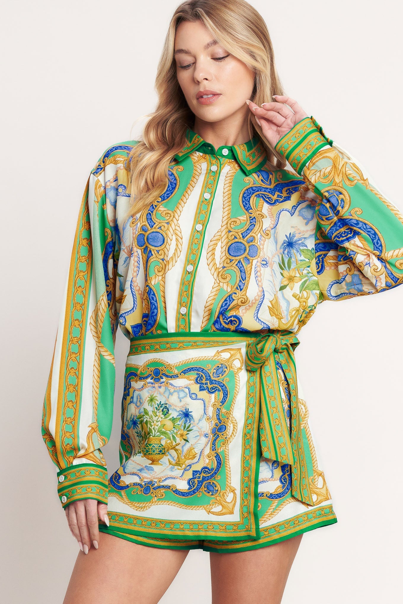 VINTAGE HEIRESS WOVEN SKORT