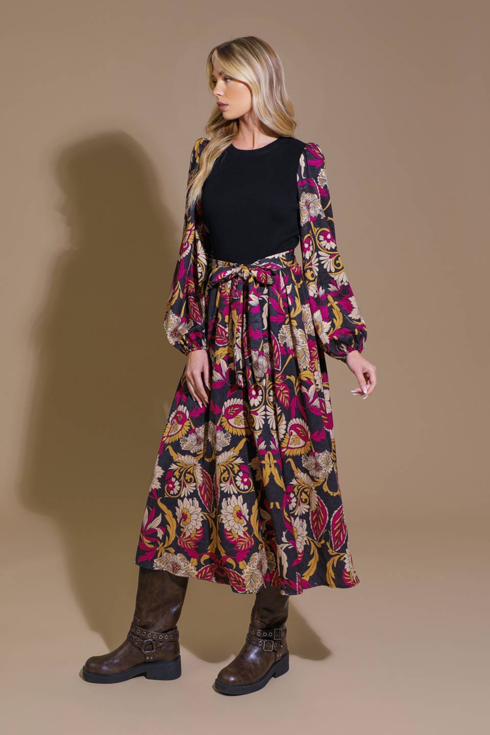 CRUSHING ON COZY WOVEN MIDI DRESS - MaraFormigone