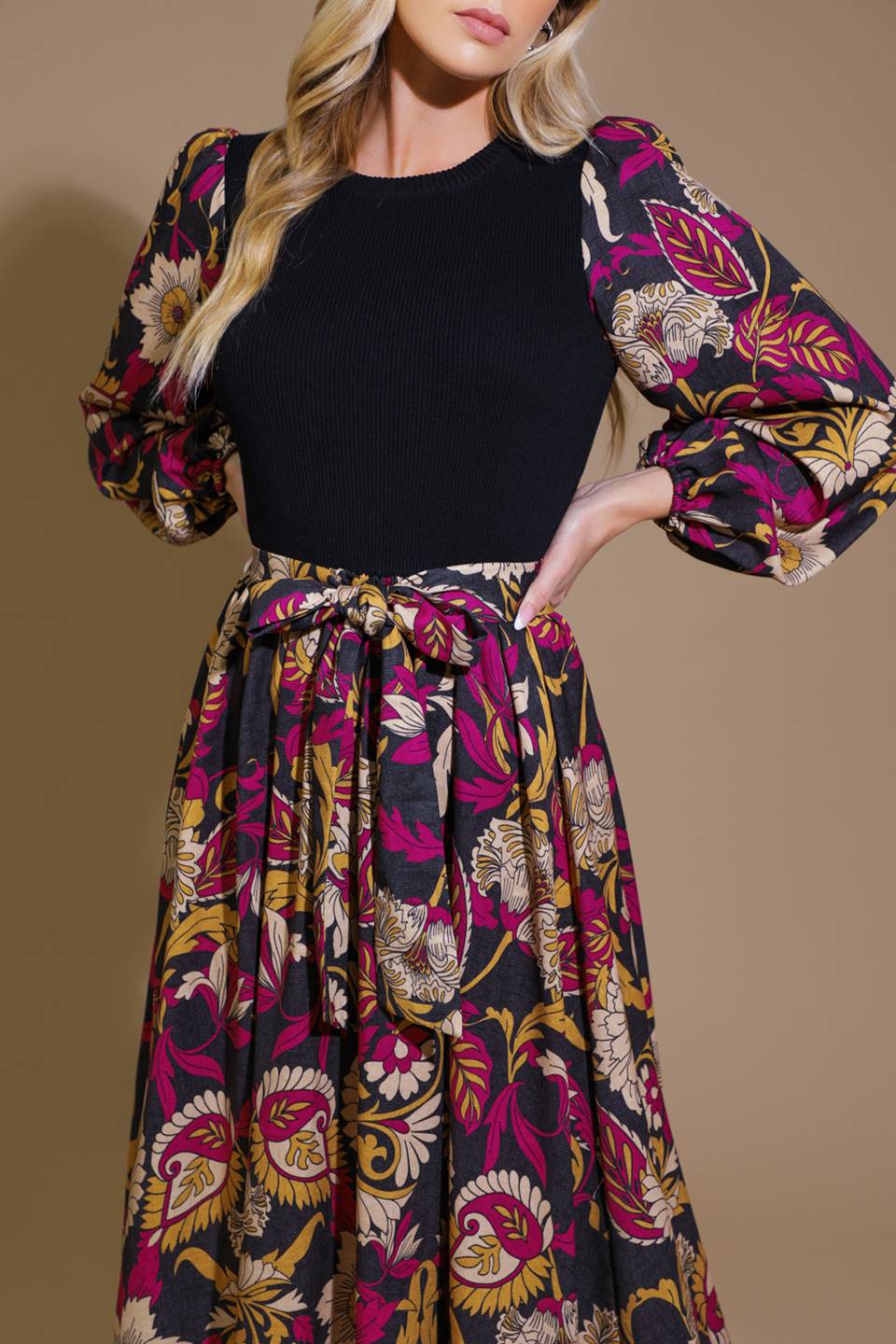 CRUSHING ON COZY WOVEN MIDI DRESS - MaraFormigone