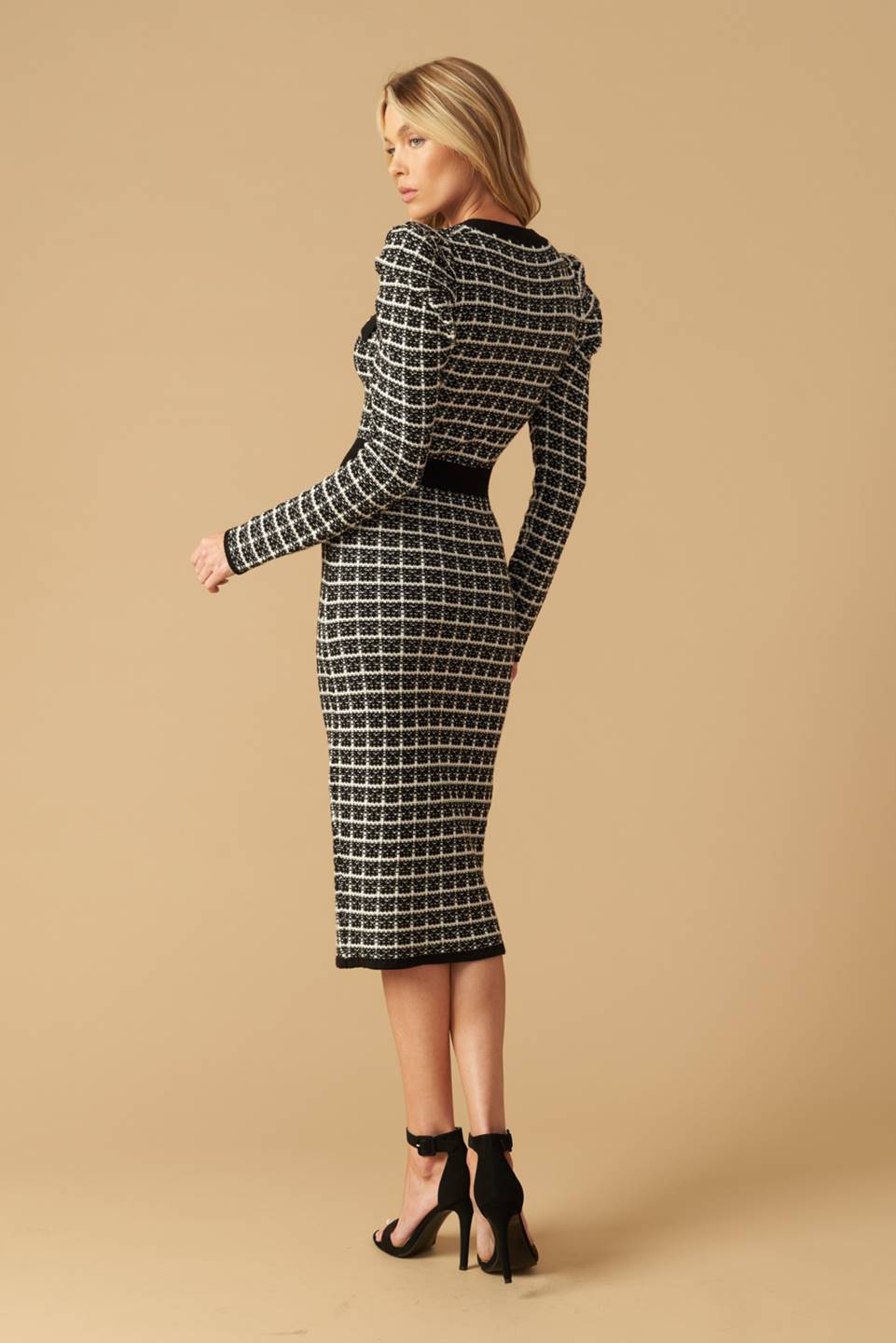 SERAPHIC MELODY SWEATER KNIT MIDI DRESS - MaraFormigone