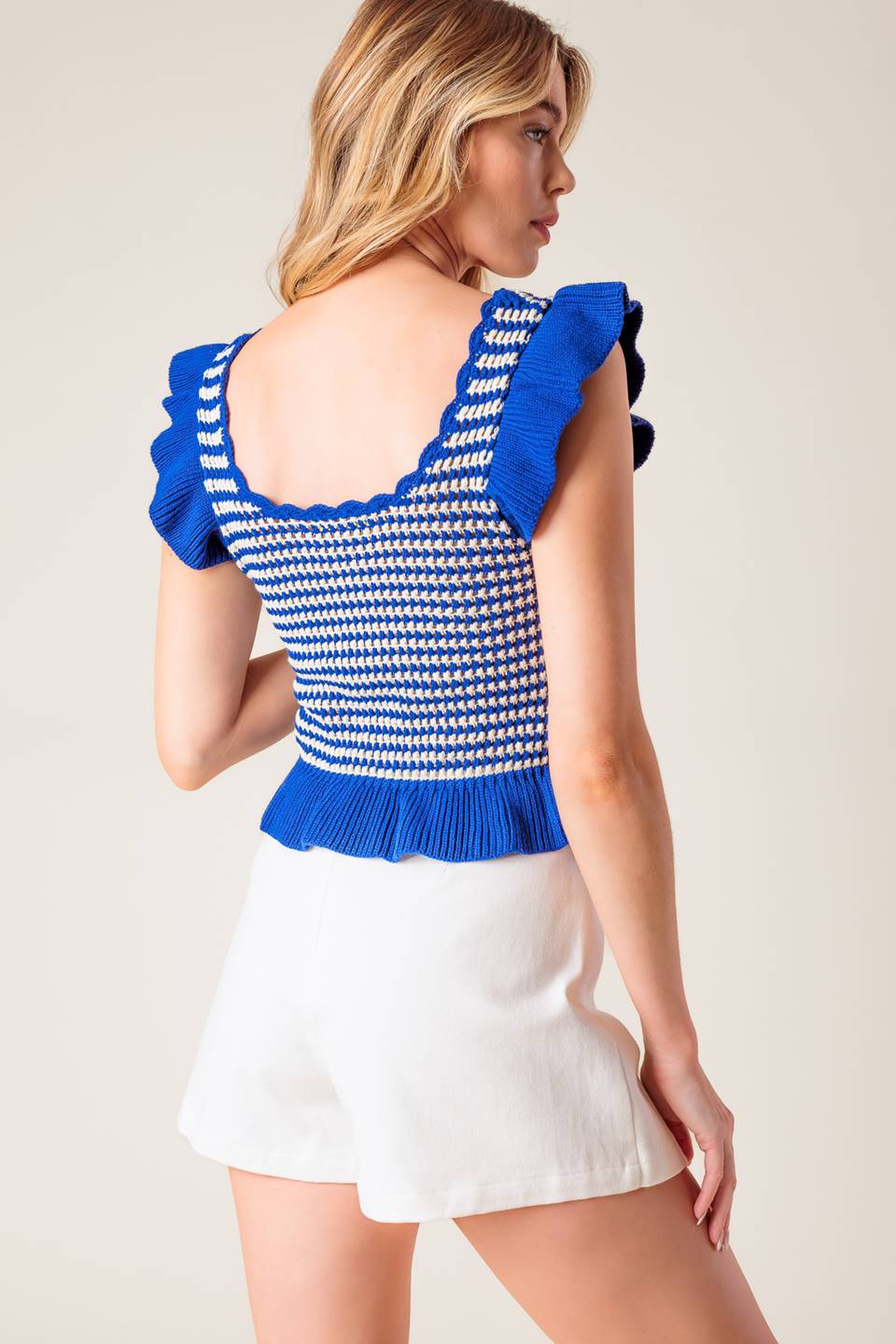 Suéter azul del oeste