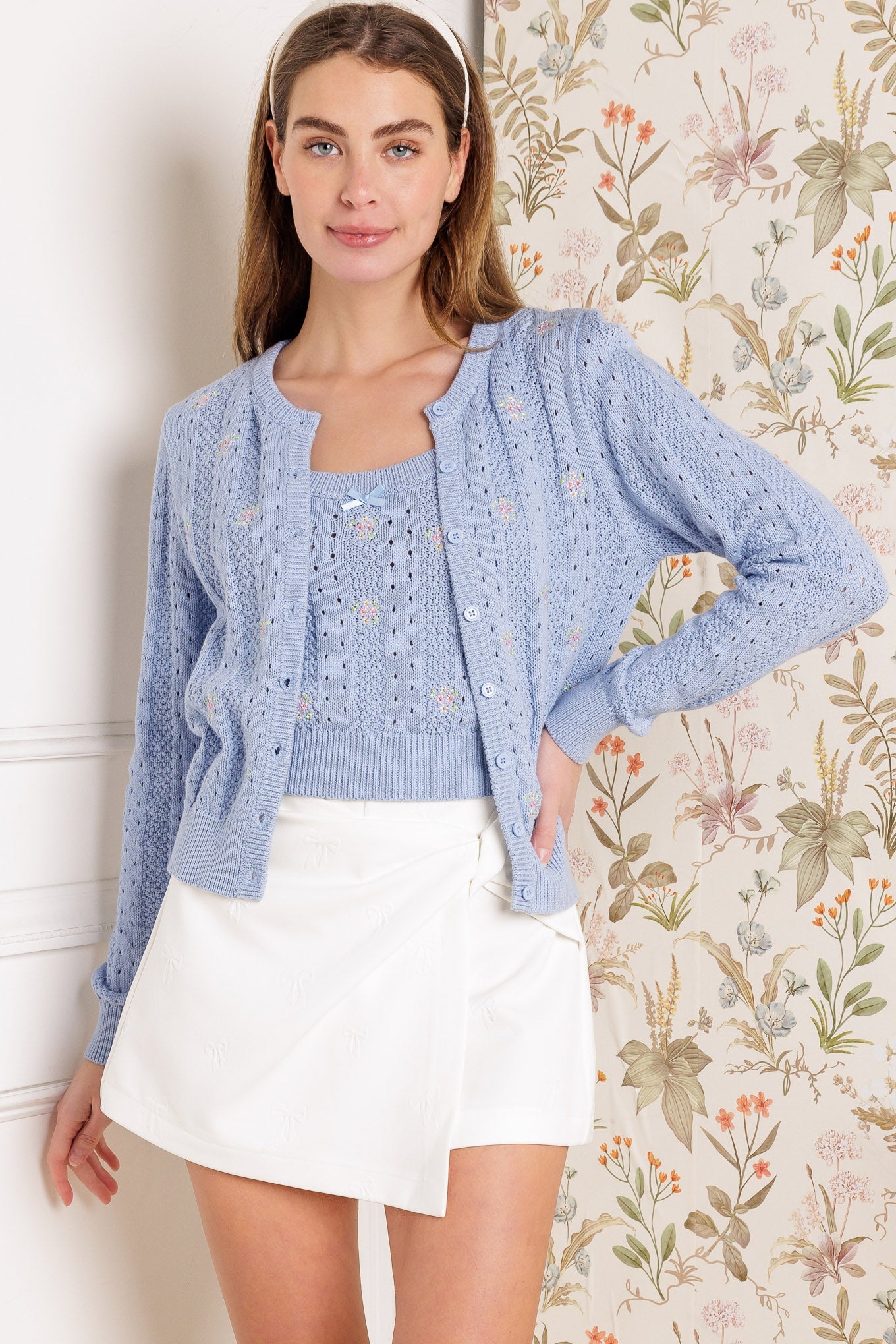 Conjunto de suéter y cárdigan Days That Fade