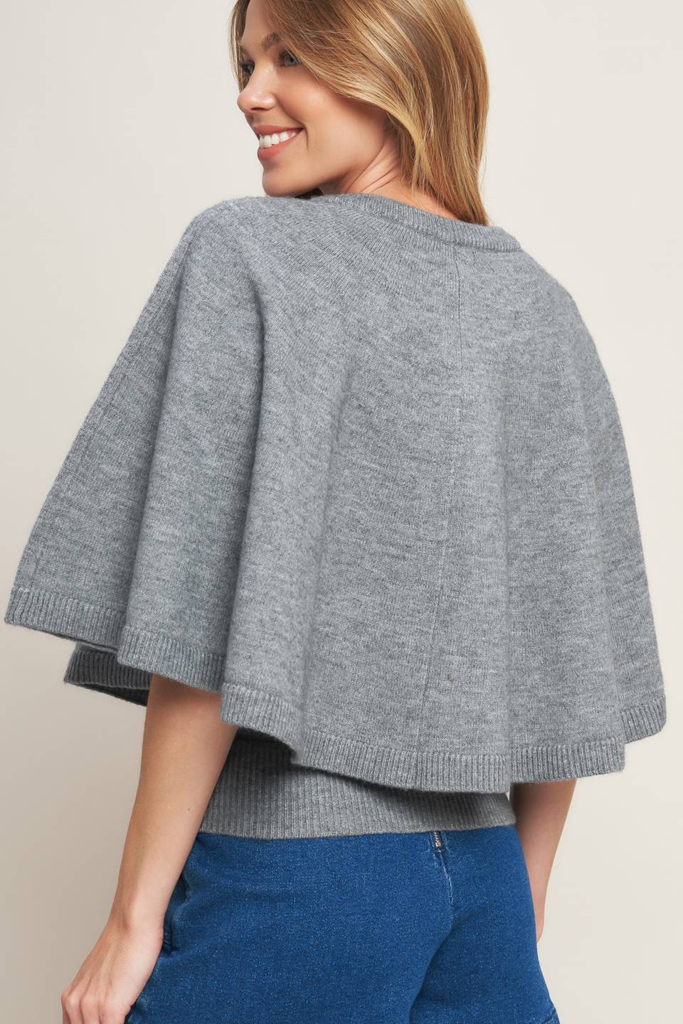 MISTY SHAWL CAPELET SWEATER - MaraFormigone