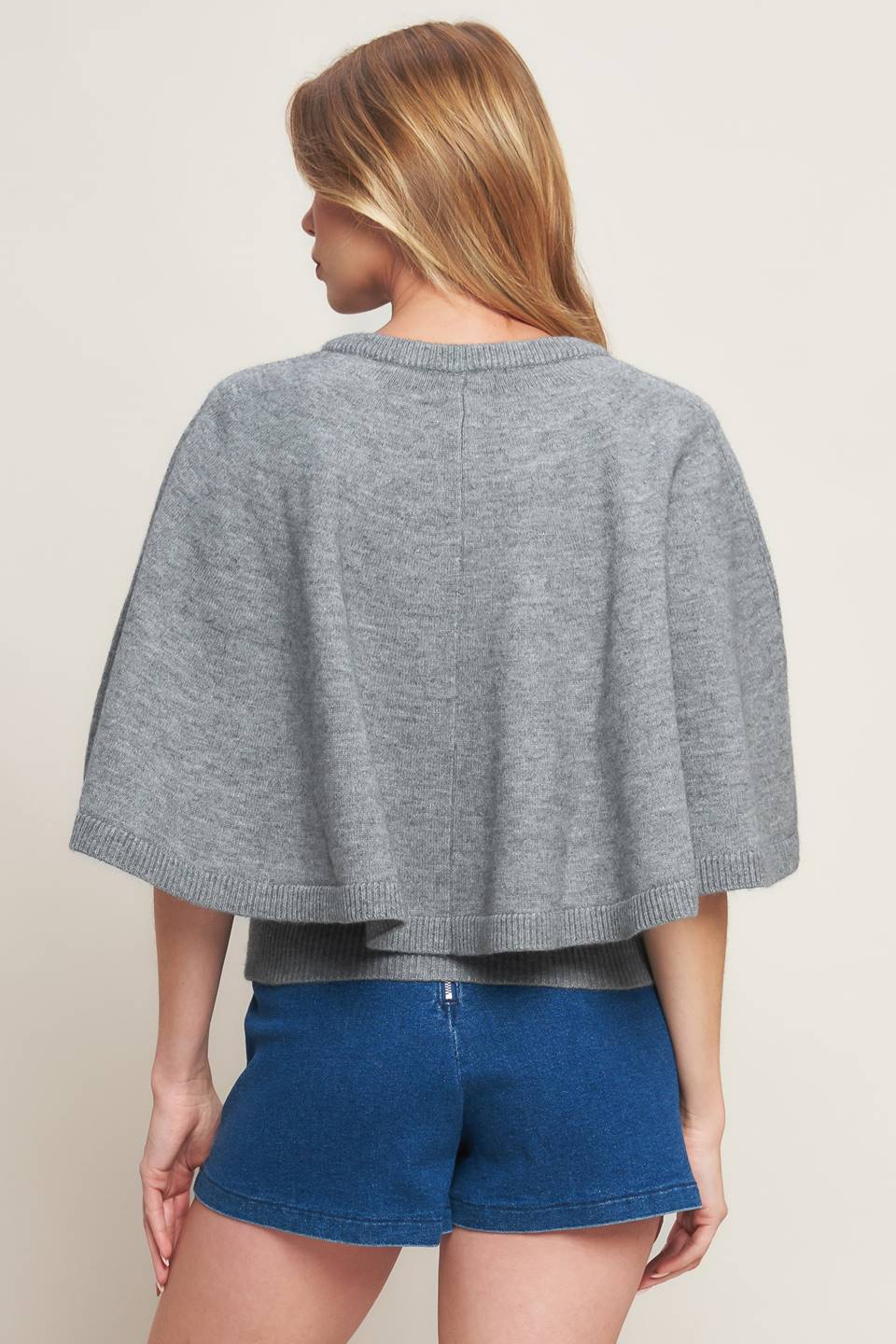 MISTY SHAWL CAPELET SWEATER - MaraFormigone