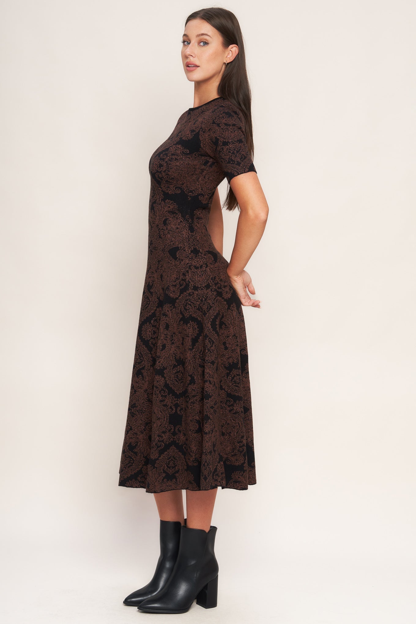 VESTIDO MIDI GOTHIC MUSE JACQUARD