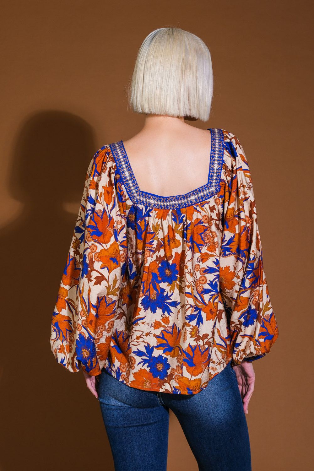 MY FAVORITE DAY RUST WOVEN TOP - MaraFormigone