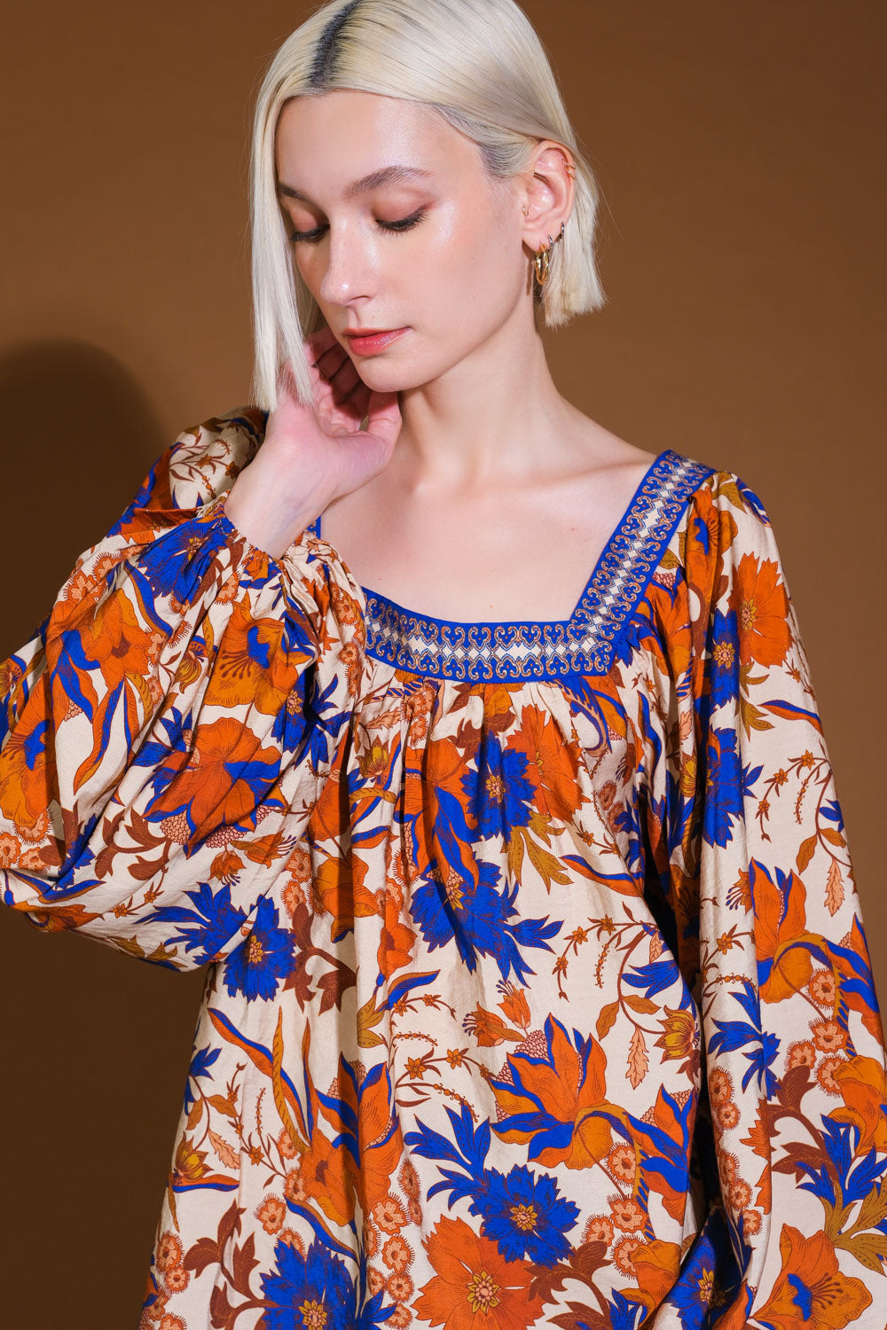 MY FAVORITE DAY RUST WOVEN TOP - MaraFormigone