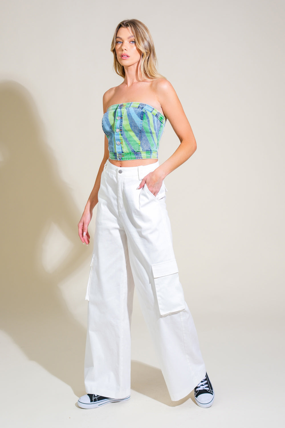 NAVIGATING LIFE DENIM TOP - MaraFormigone