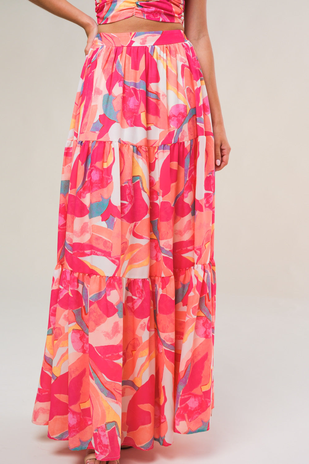 ROMANTICALLY SPEAKING WOVEN TOP AND SKIRT SET - MaraFormigone