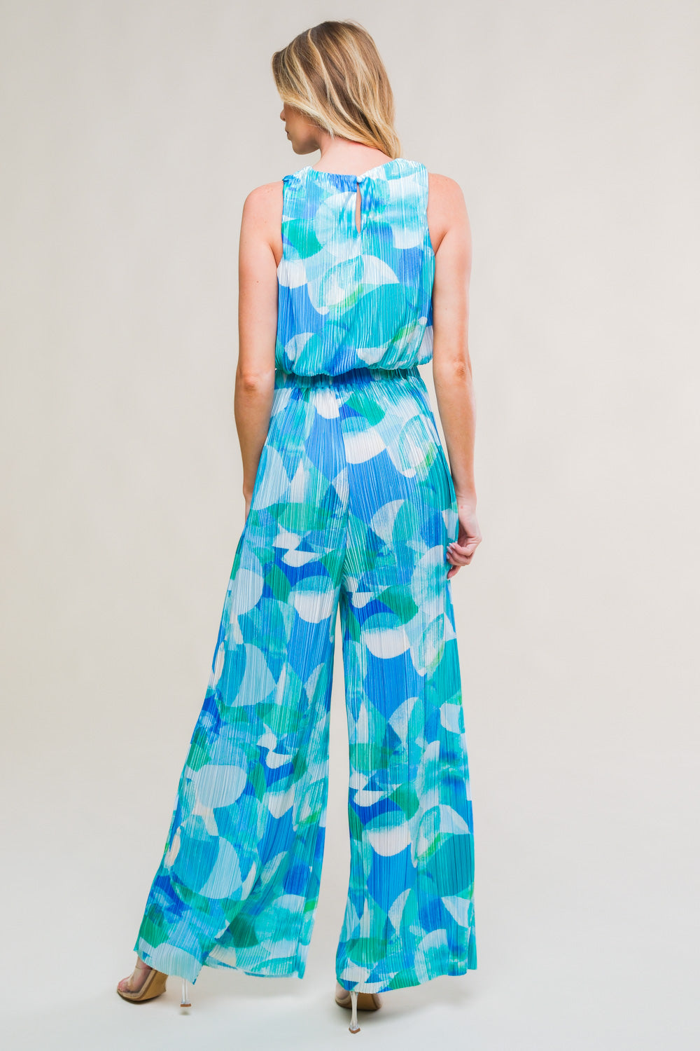 Conjunto de blusa e calça plissada Maritime Muse