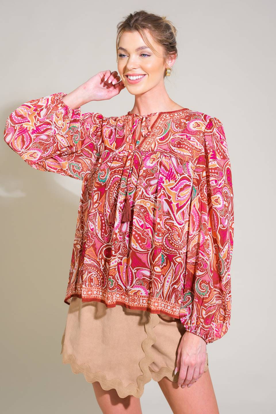 TIME AFTER TIME BLUSA TECIDA