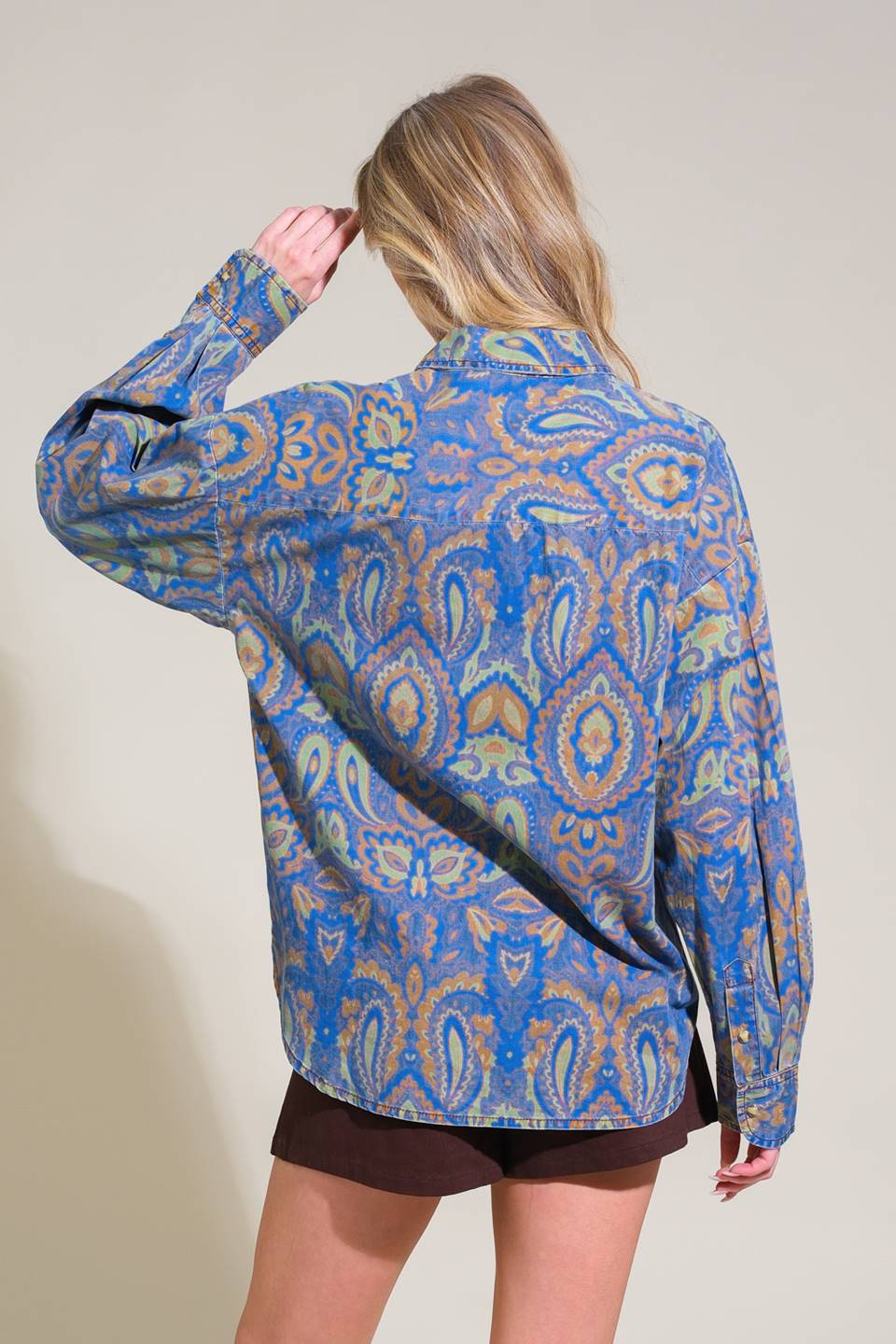 BLUSA DE TECIDO "EU ESTOU NO COMANDO"