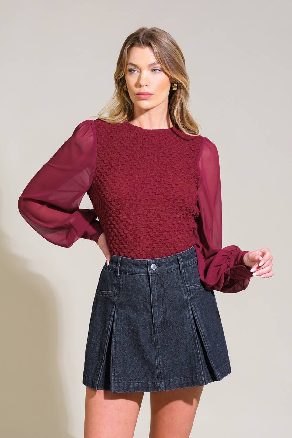 EMBRACE THE JOURNEY WOVEN TOP - MaraFormigone