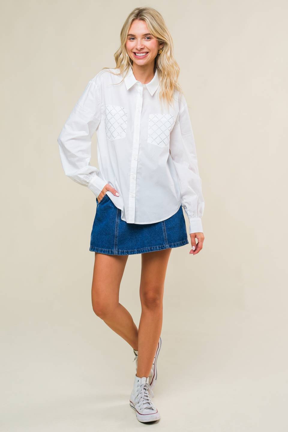 Blusa abotonada Refined Breeze