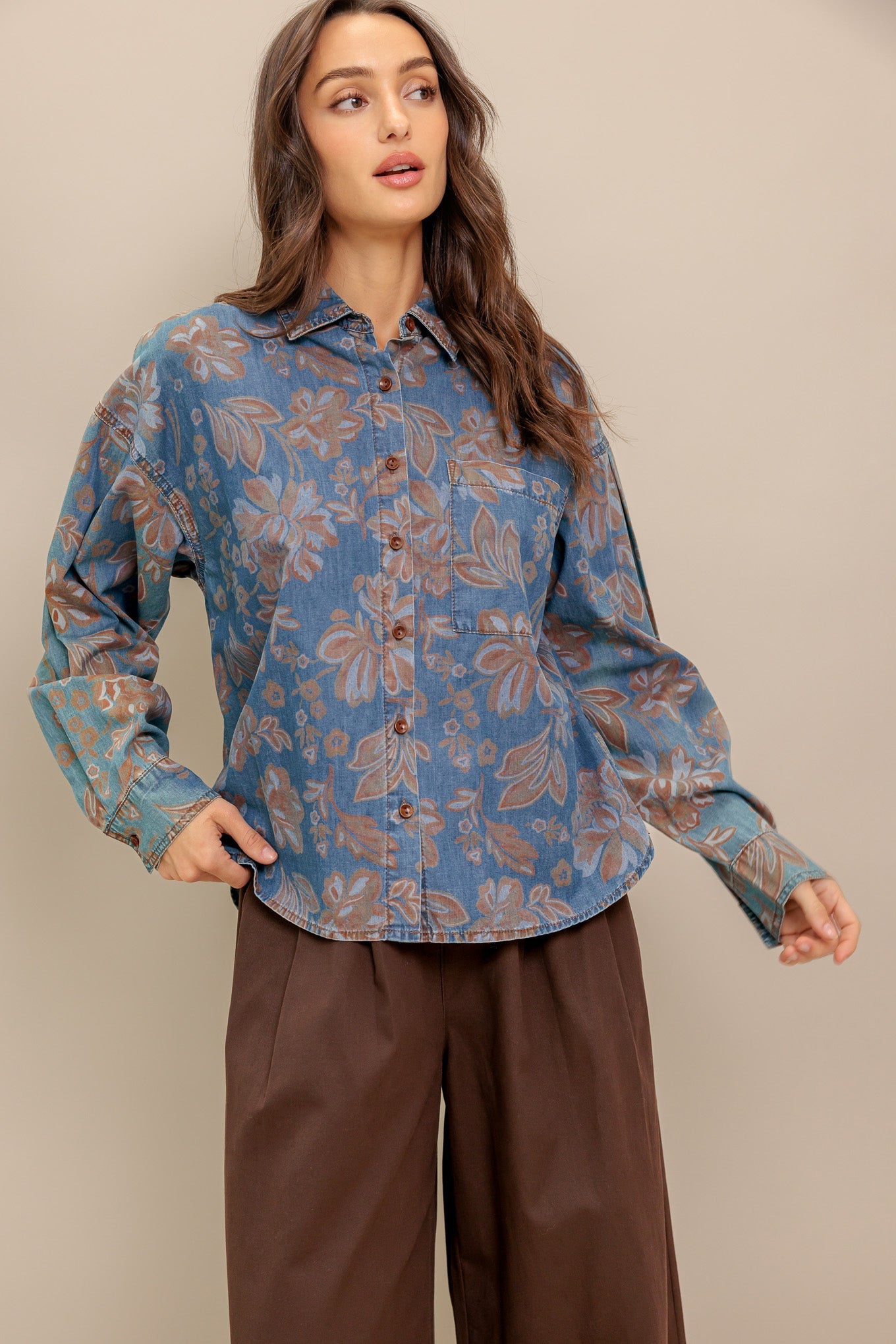 STICK TO THE PLAN DENIM TOP - MaraFormigone