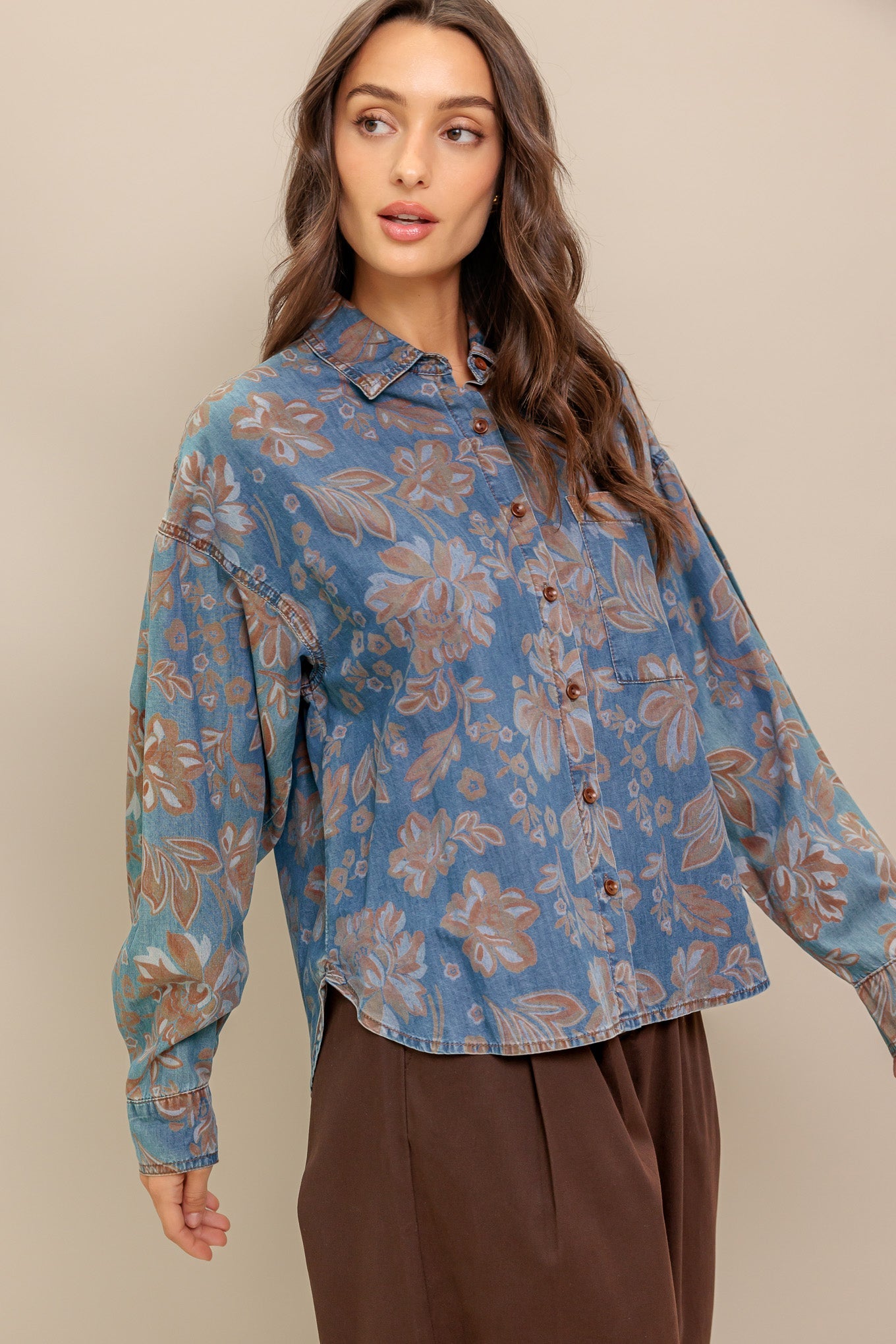 STICK TO THE PLAN DENIM TOP - MaraFormigone