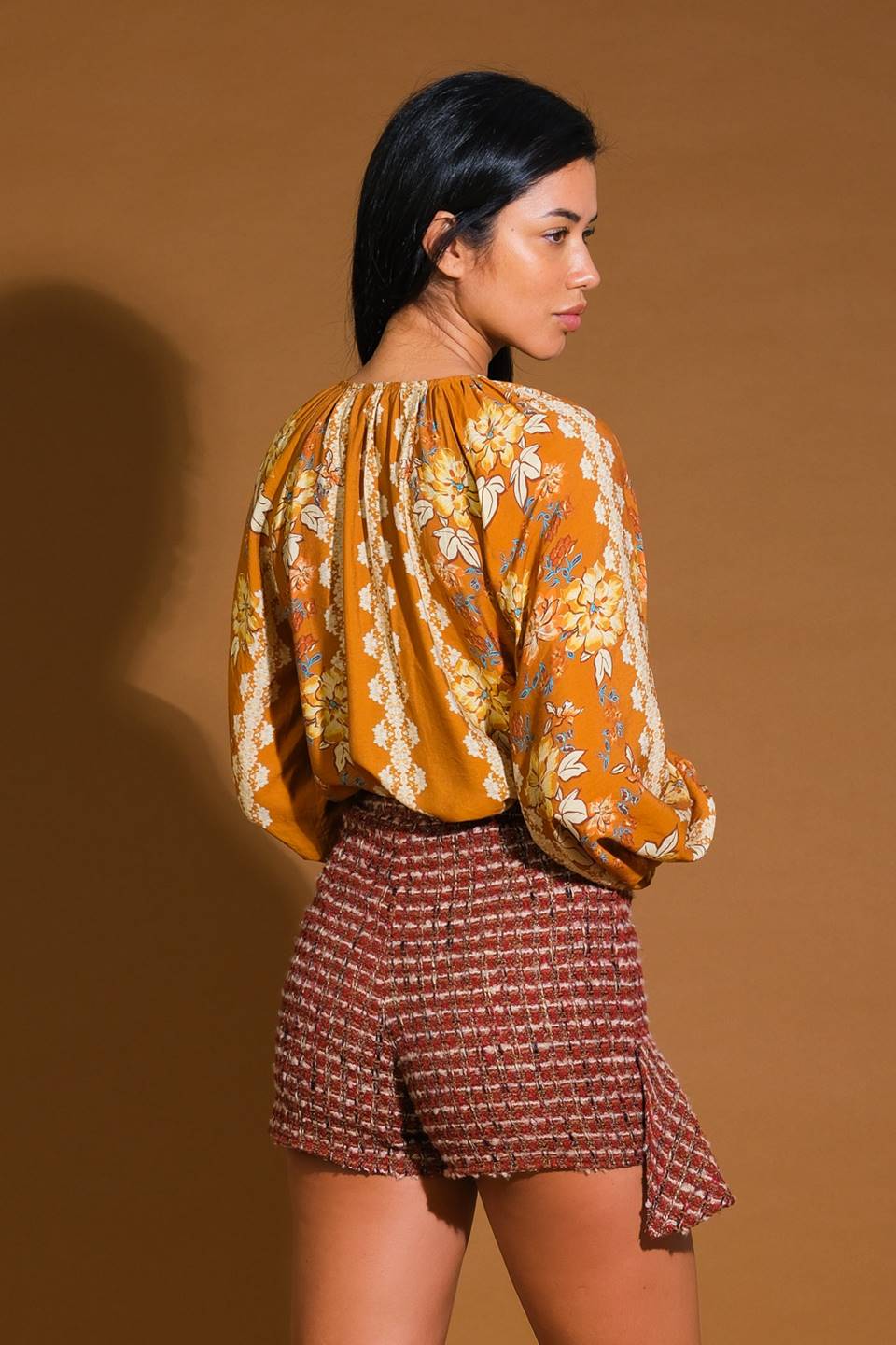 OVER THE HILLS WOVEN TOP - MaraFormigone