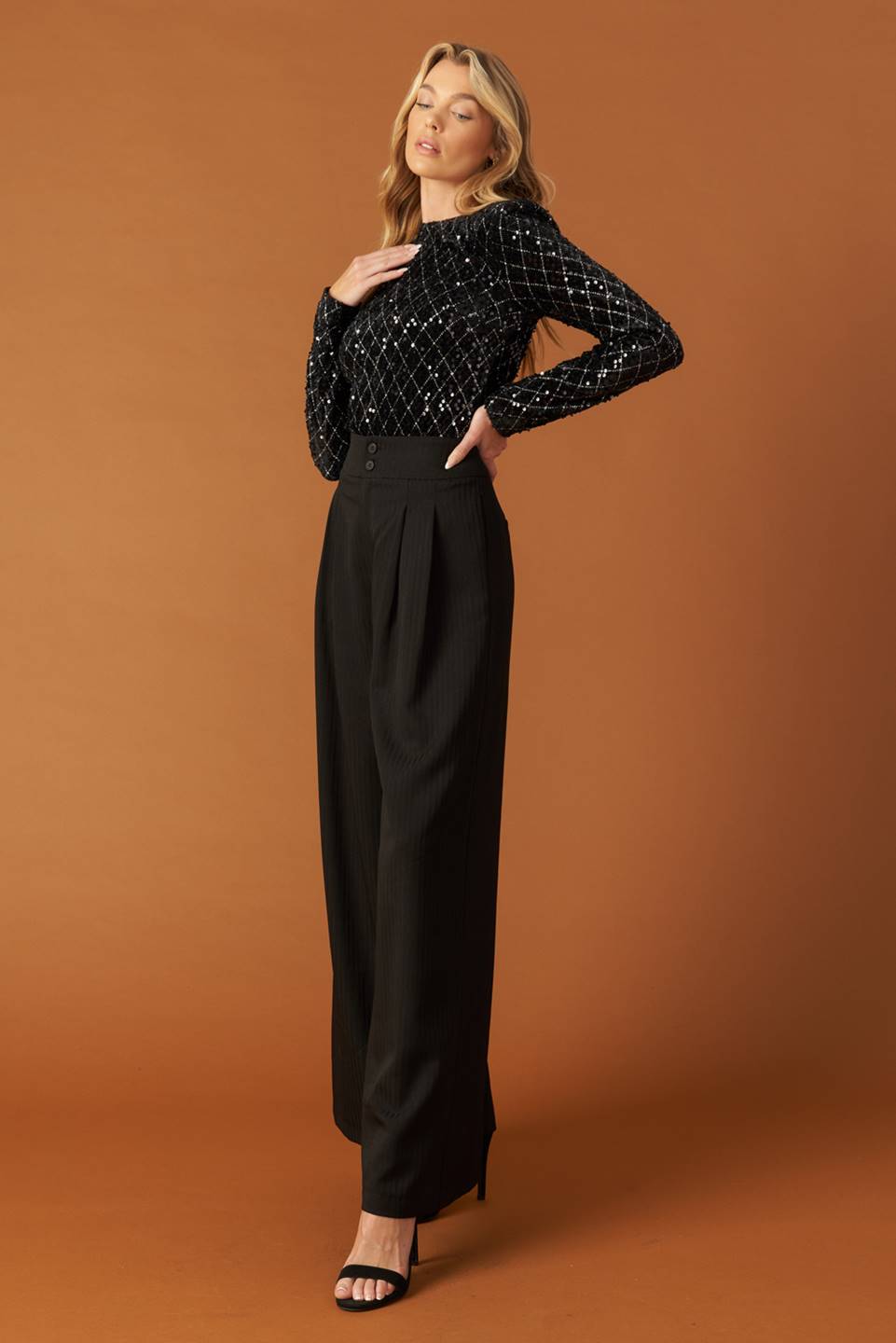 RUNNING OUT OF TIME SEQUIN BODYSUIT - MaraFormigone