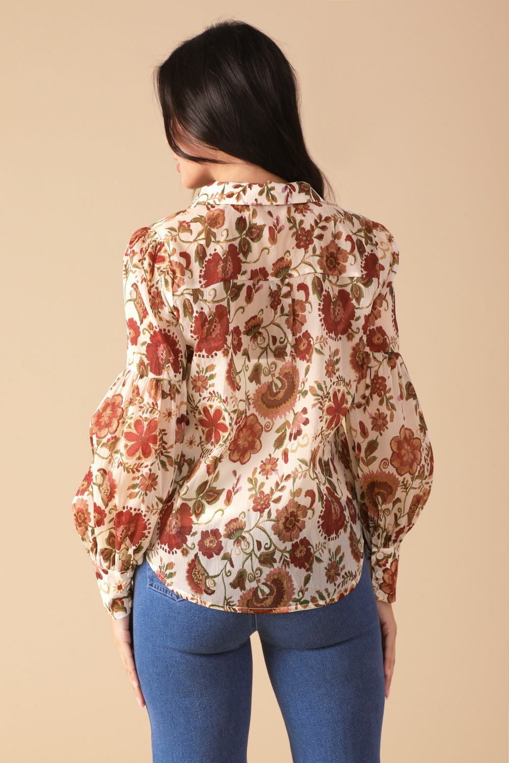 MEMORIES IN FOCUS WOVEN BLOUSE