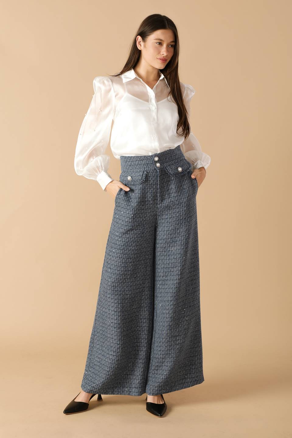 GIRL ON THE GO ORGANZA TOP - MaraFormigone