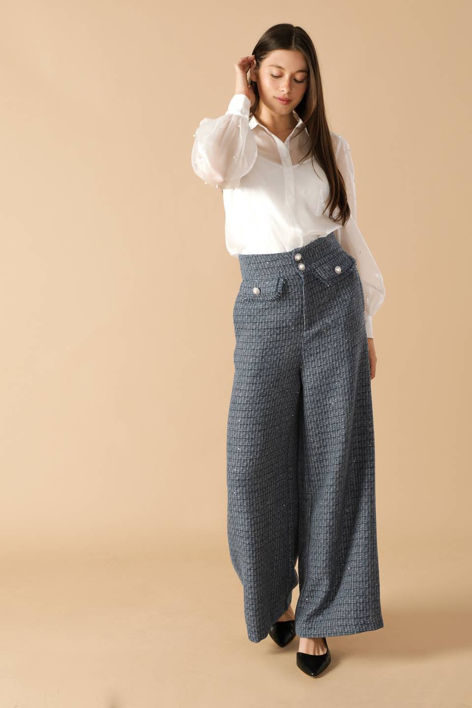 GIRL ON THE GO ORGANZA TOP - MaraFormigone