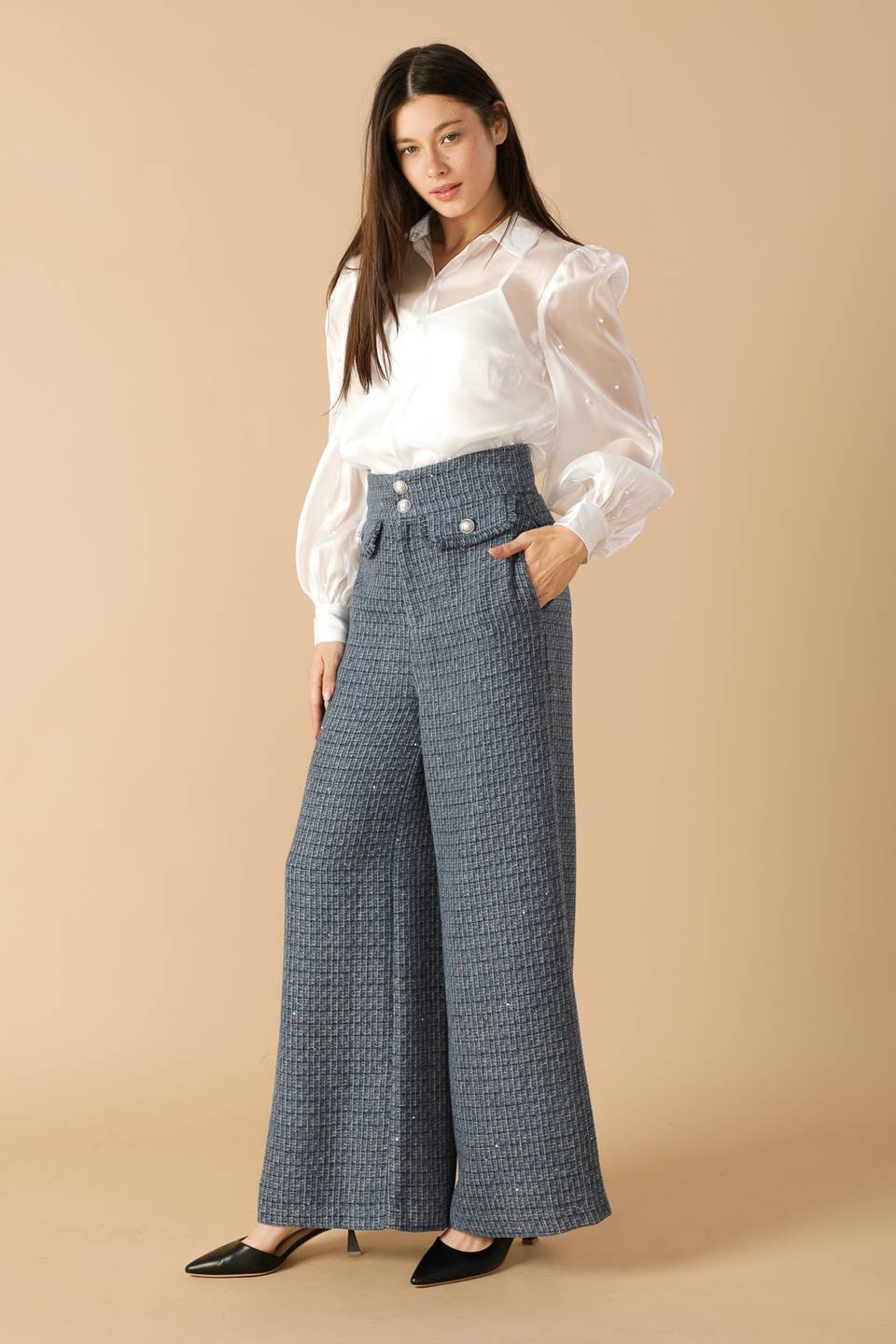 GIRL ON THE GO ORGANZA TOP - MaraFormigone