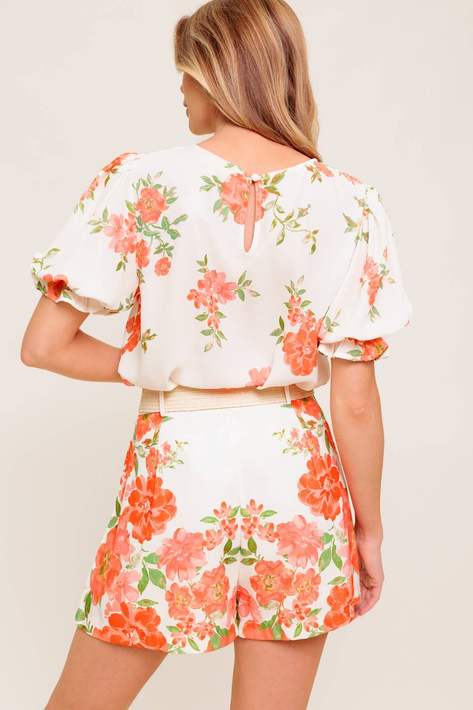 BLUSA DE TECIDO MARFIM LOVELY DAYS