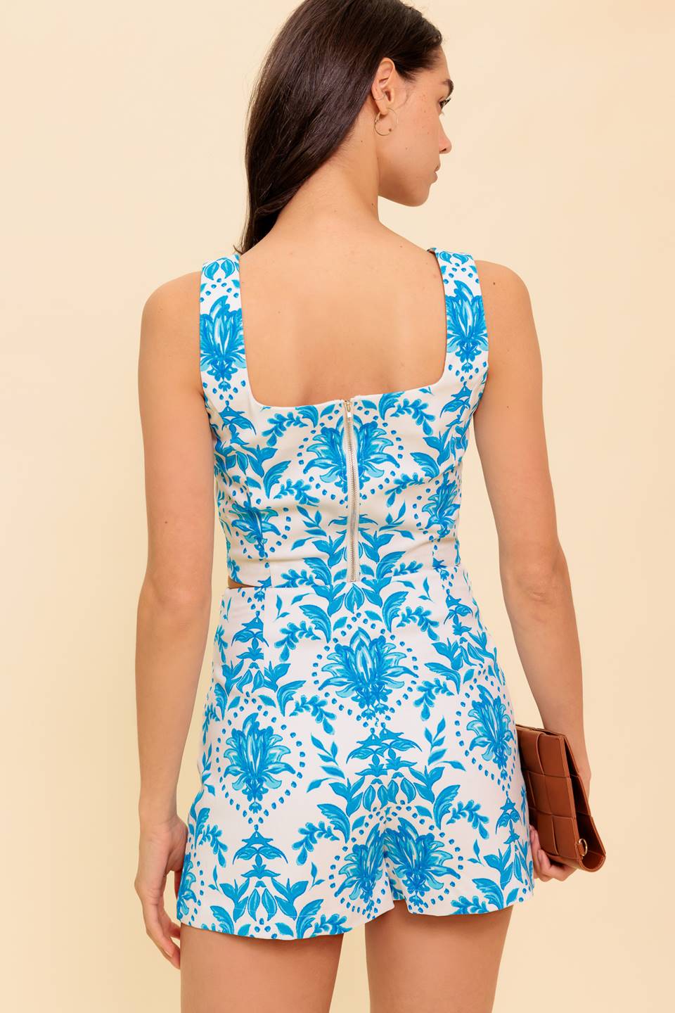 OPEN MINDED BLUE TOP AND SKORT SET - MaraFormigone