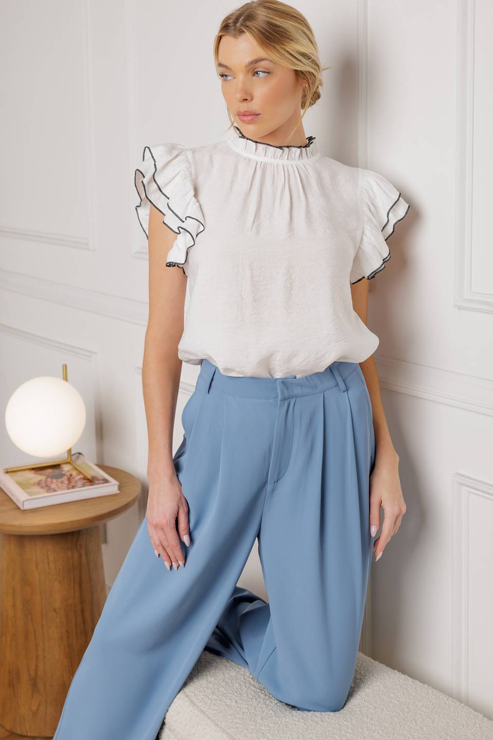 PUSH THE LIMIT WOVEN TOP - MaraFormigone