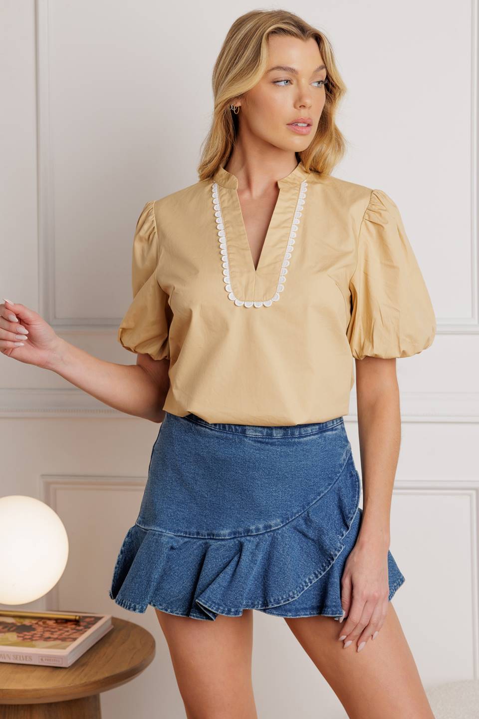 HIGH STANDARDS WOVEN TOP - MaraFormigone