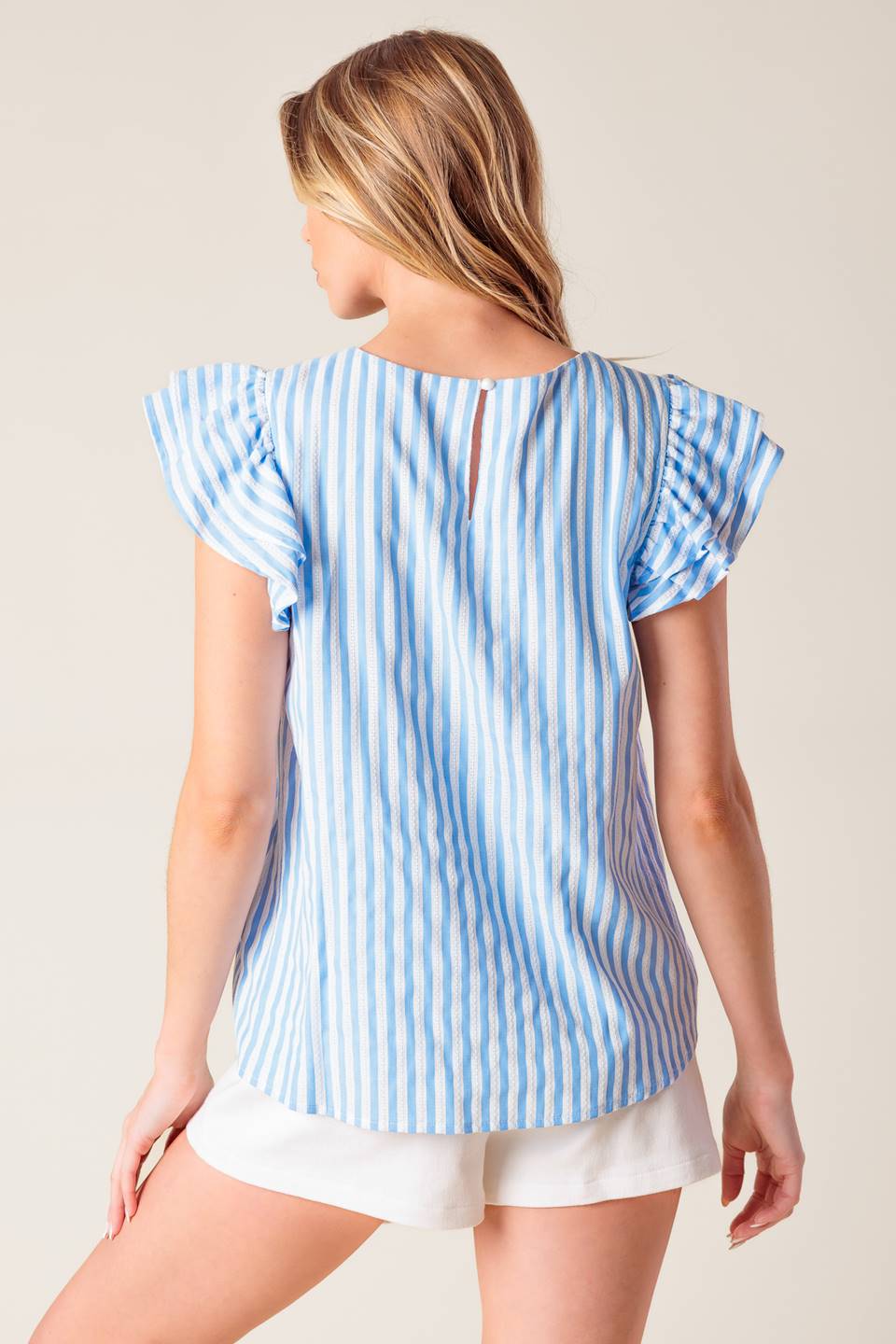 Blusa de tecido azul Sweet Harmony
