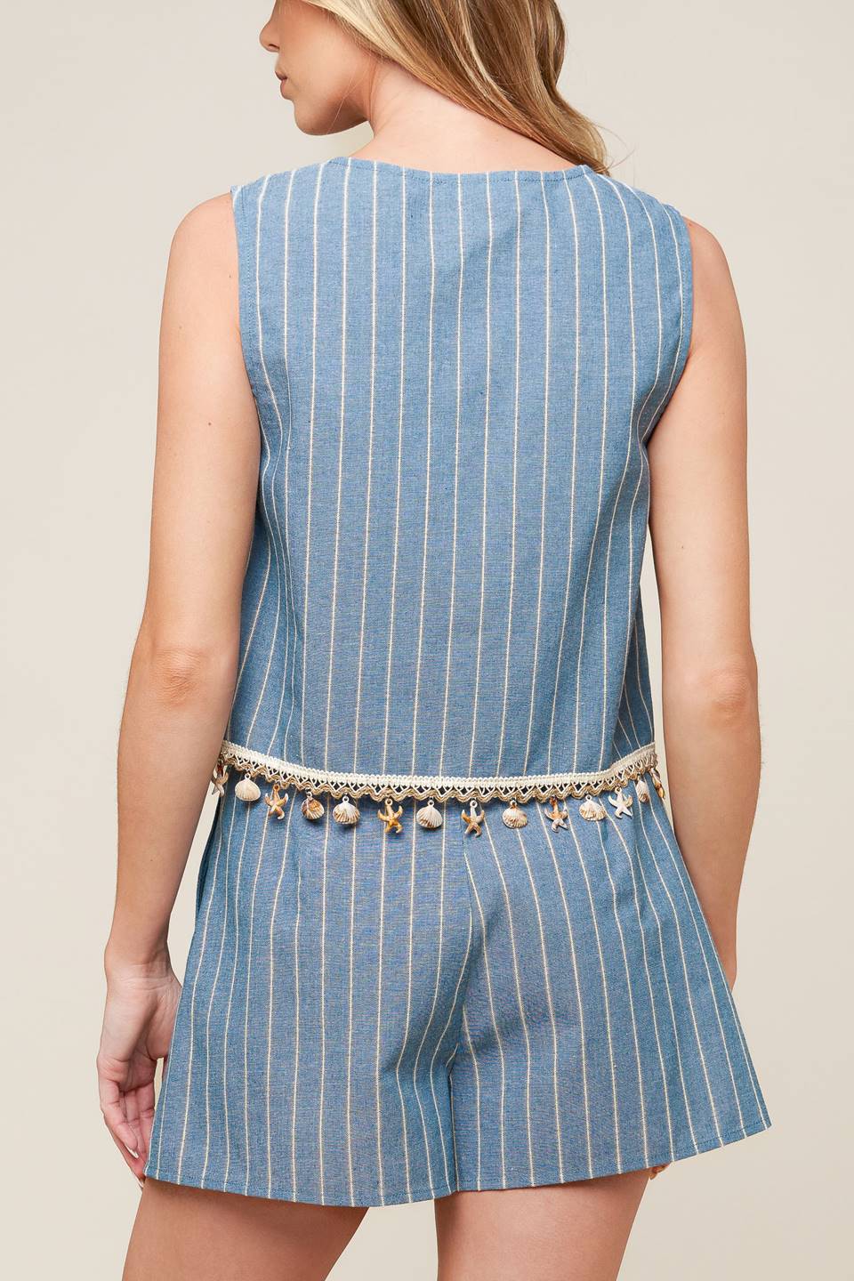 SONGS OF THE SKY WOVEN TOP AND SHORTS SET - MaraFormigone