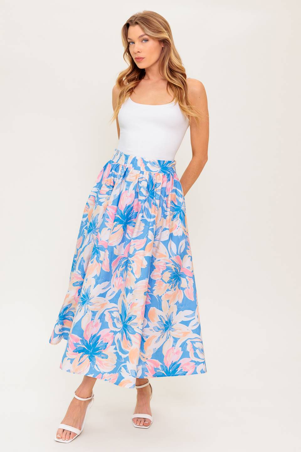 GOLDEN HOUR HARMONY WOVEN TOP AND SKIRT SET - MaraFormigone