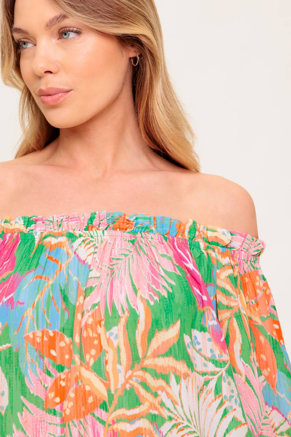 BLUSA DE TECIDO VERDE "VOTO DE AMOR"