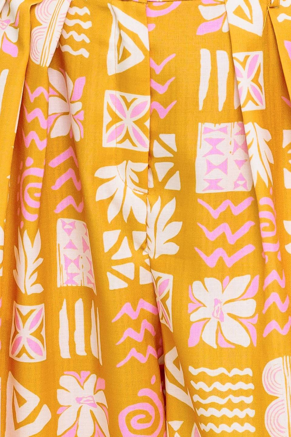 Conjunto Pretty Meadow de blusa e calça em tecido plano