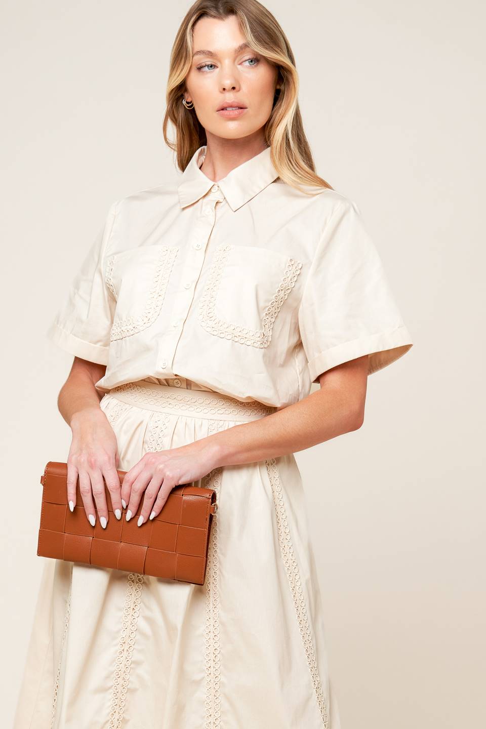 TOP TEJIDO LAYTON CREMA