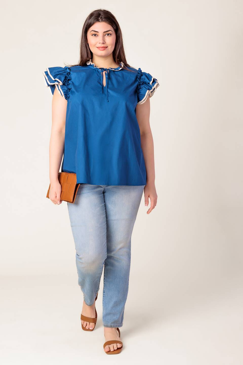 THE TIME IS RIGHT WOVEN TOP - MaraFormigone