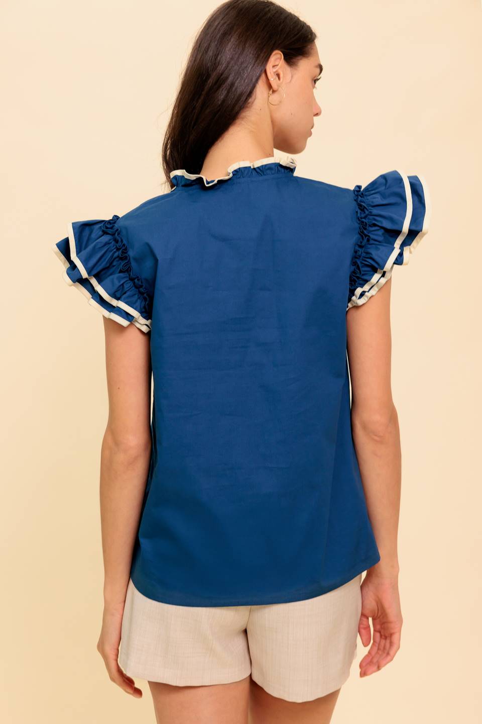 THE TIME IS RIGHT WOVEN TOP - MaraFormigone