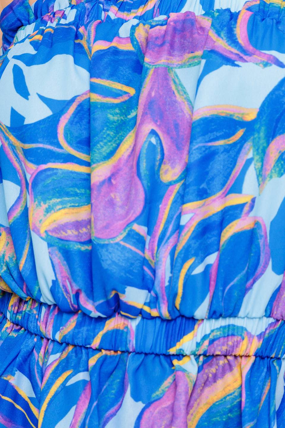 CHERISHED KISS BLUE WOVEN TOP AND PANTS SET - MaraFormigone