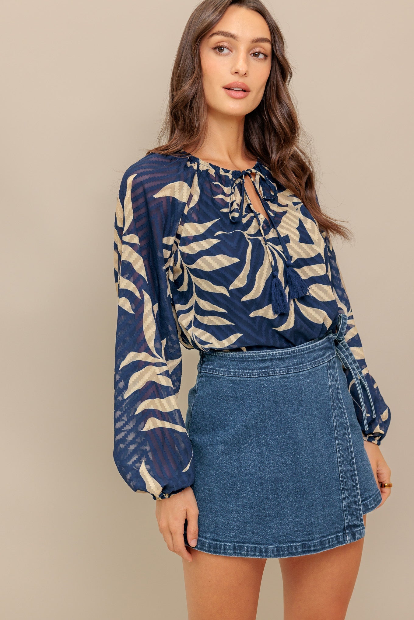 MIDNIGHT WALK  WOVEN TOP - MaraFormigone