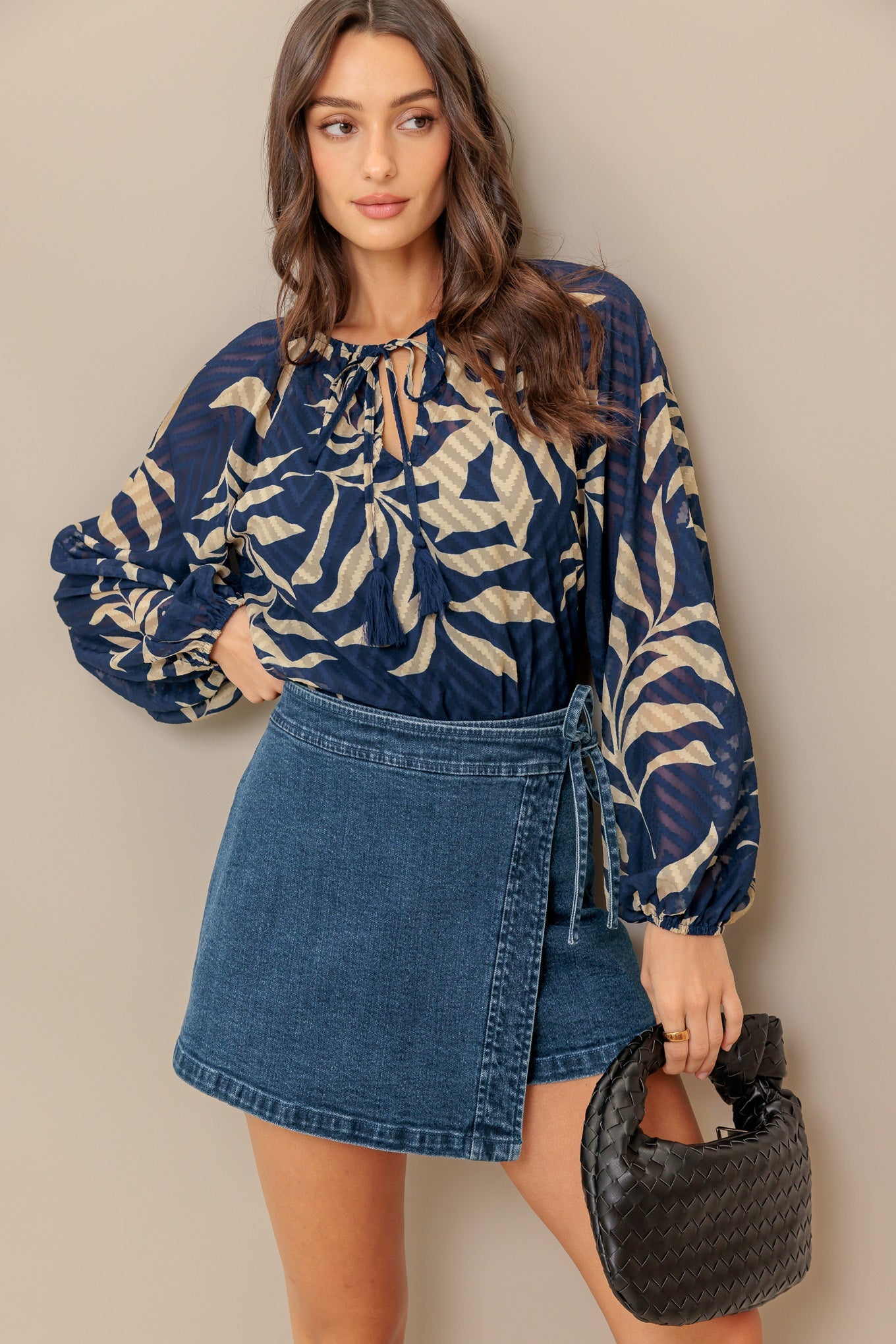 MIDNIGHT WALK  WOVEN TOP - MaraFormigone