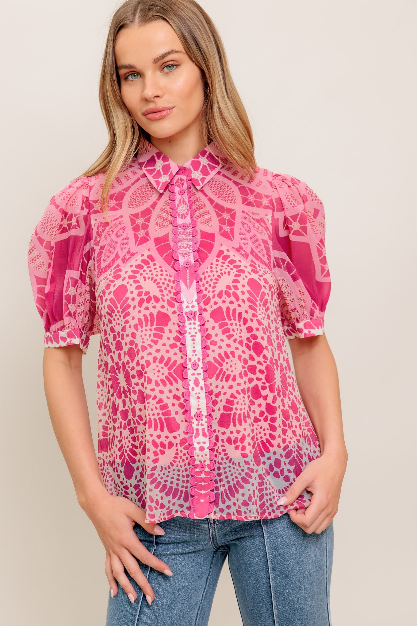 PRECIOUS HEART WOVEN TOP - MaraFormigone