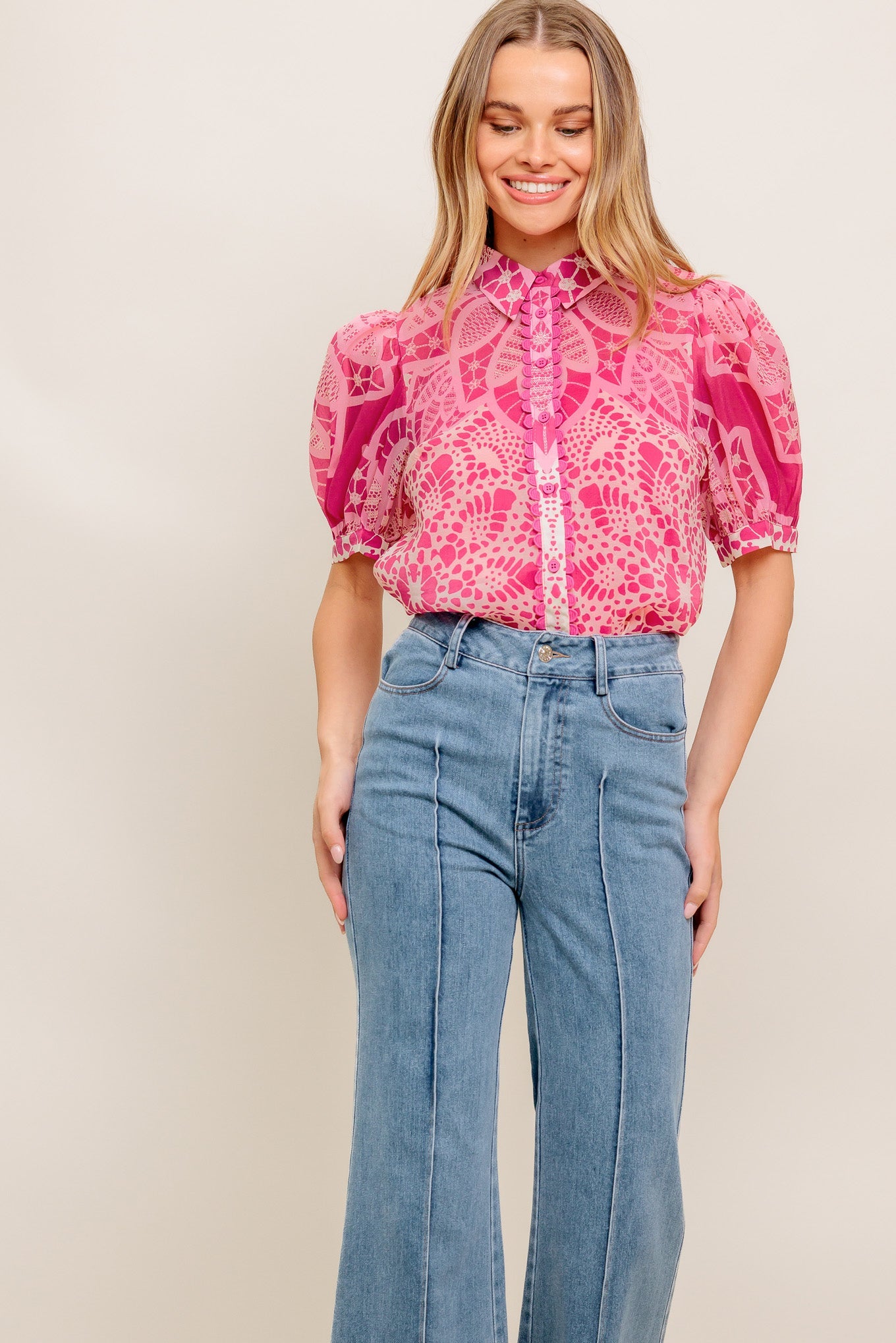 PRECIOUS HEART WOVEN TOP - MaraFormigone