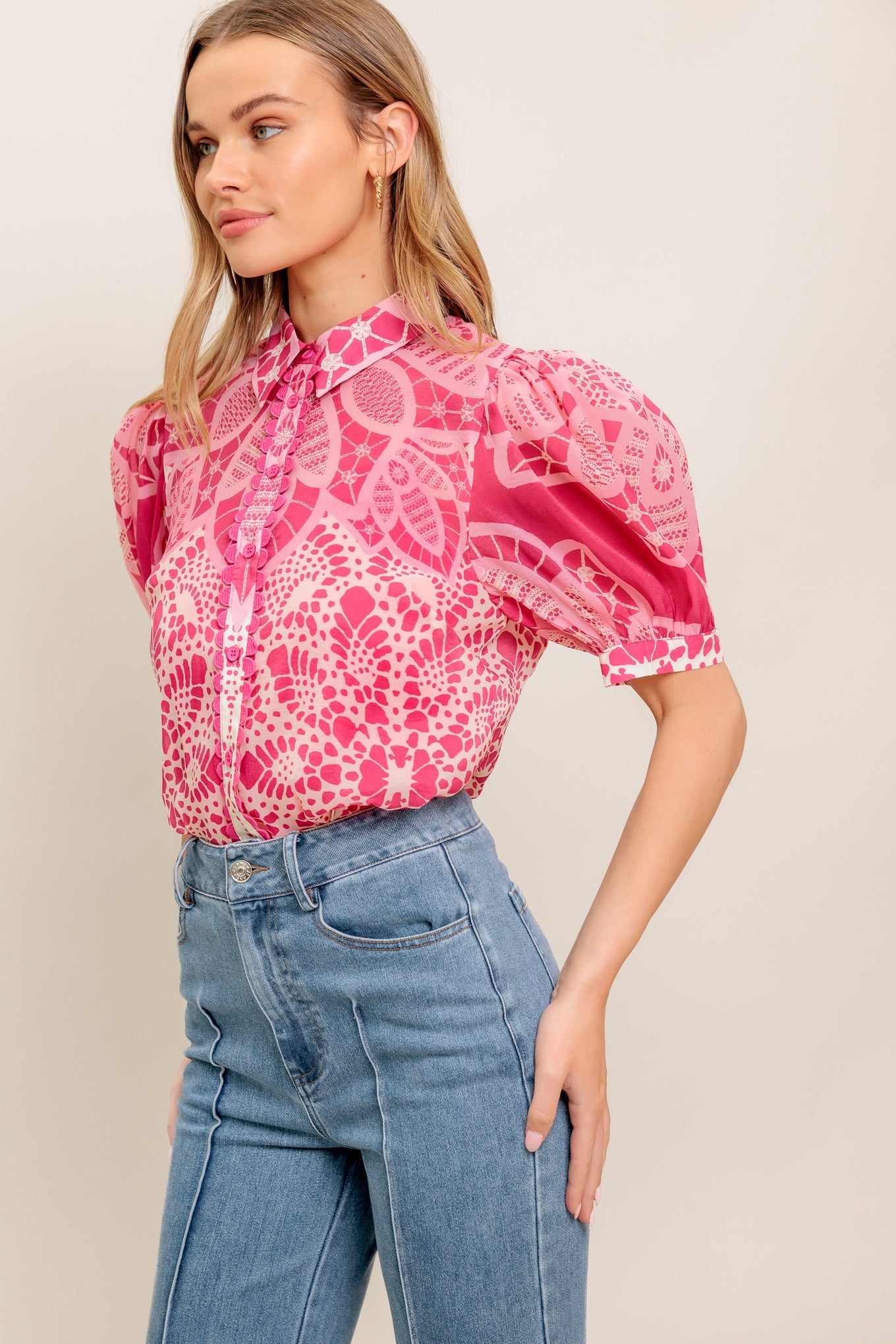 PRECIOUS HEART WOVEN TOP - MaraFormigone