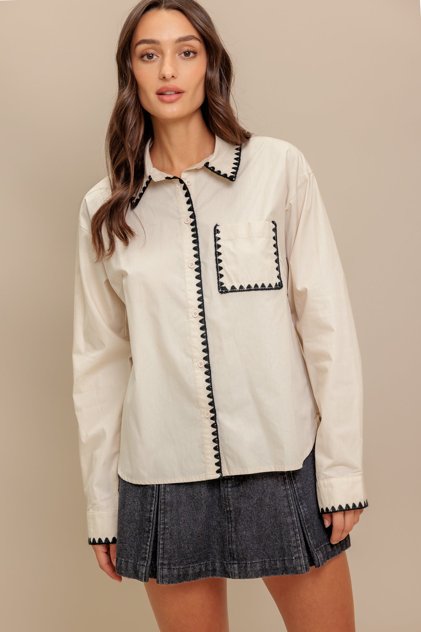 MONO EDGE WOVEN TOP - MaraFormigone