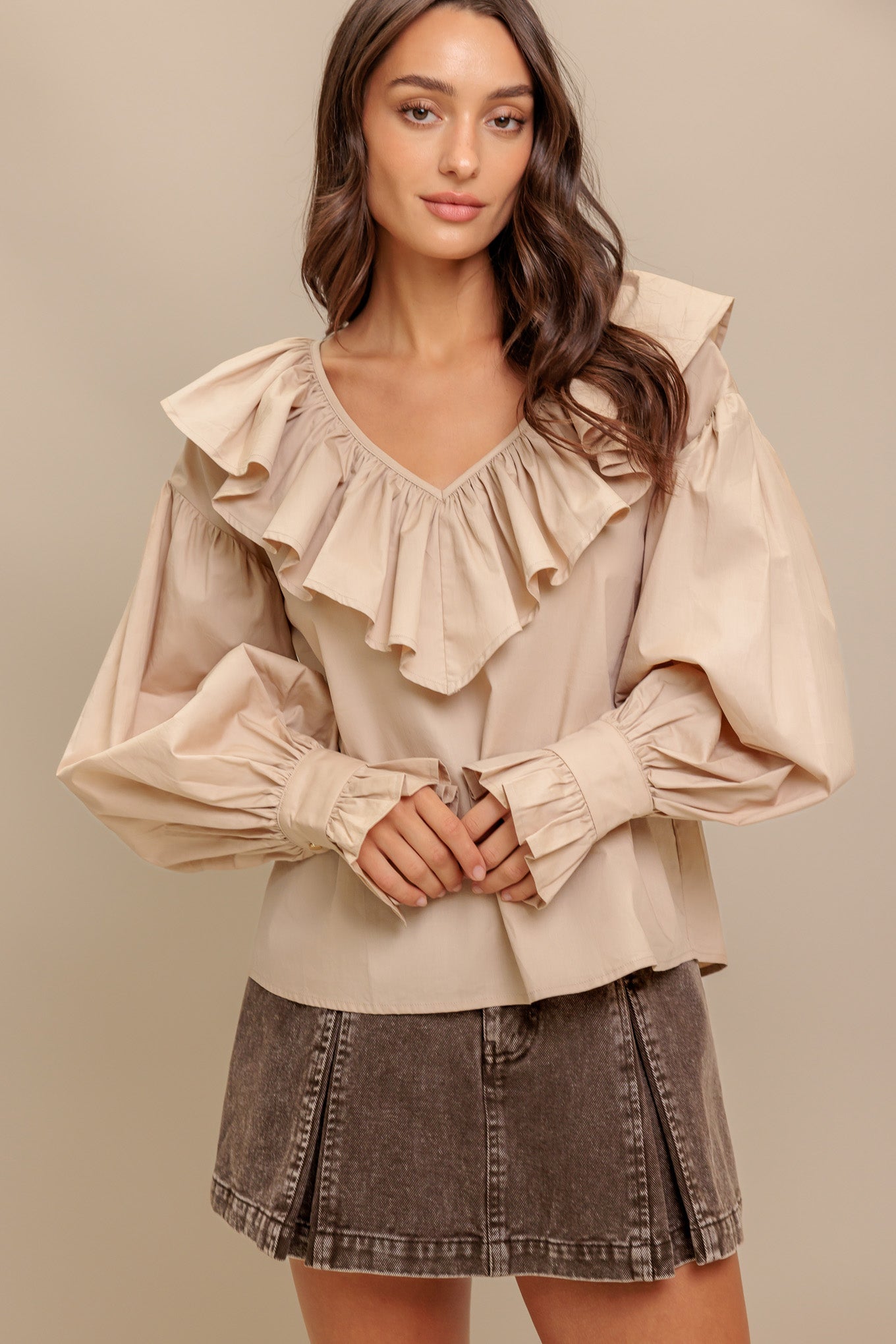 COUTURE CODE WOVEN TOP - MaraFormigone