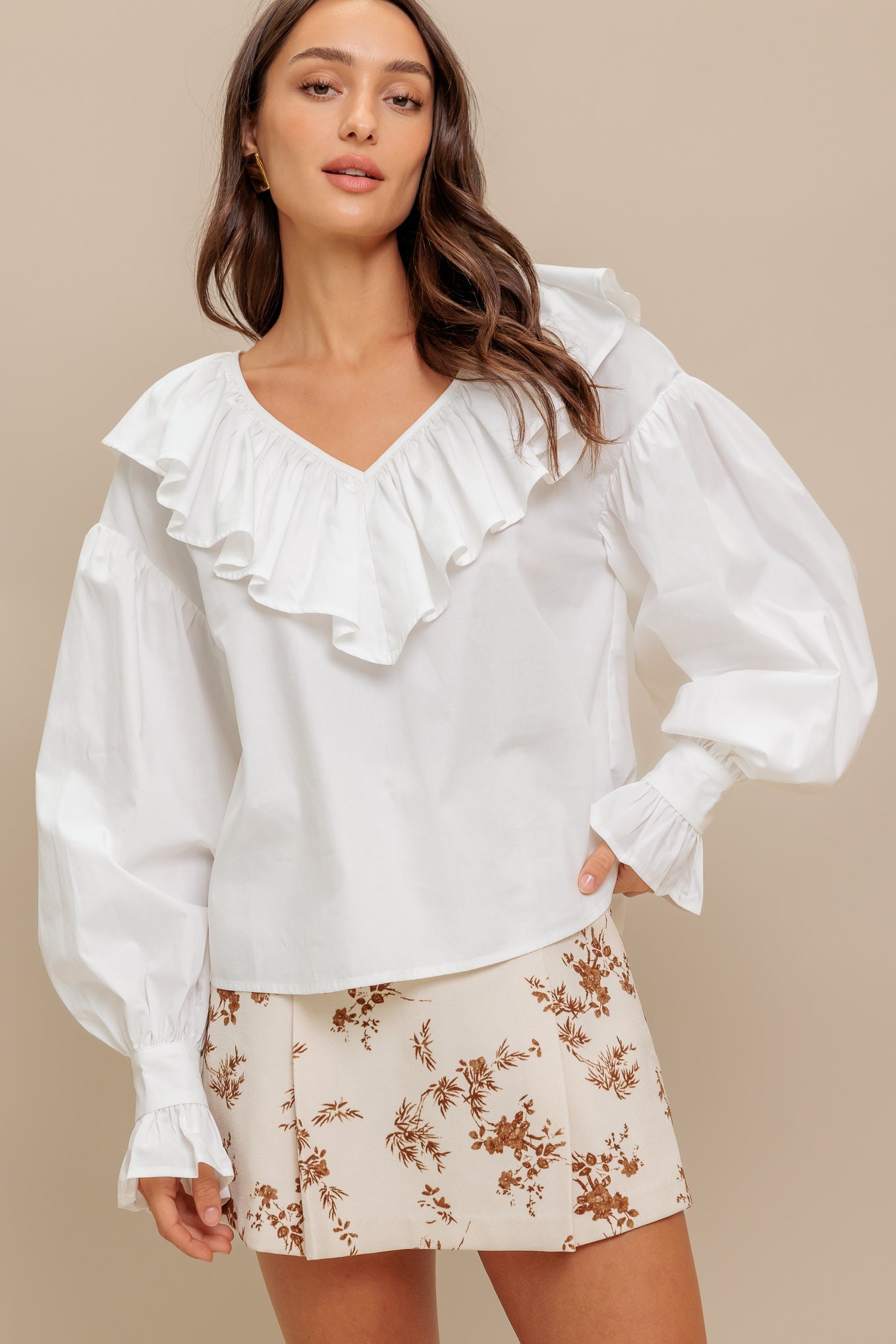 COUTURE CODE WOVEN TOP - MaraFormigone