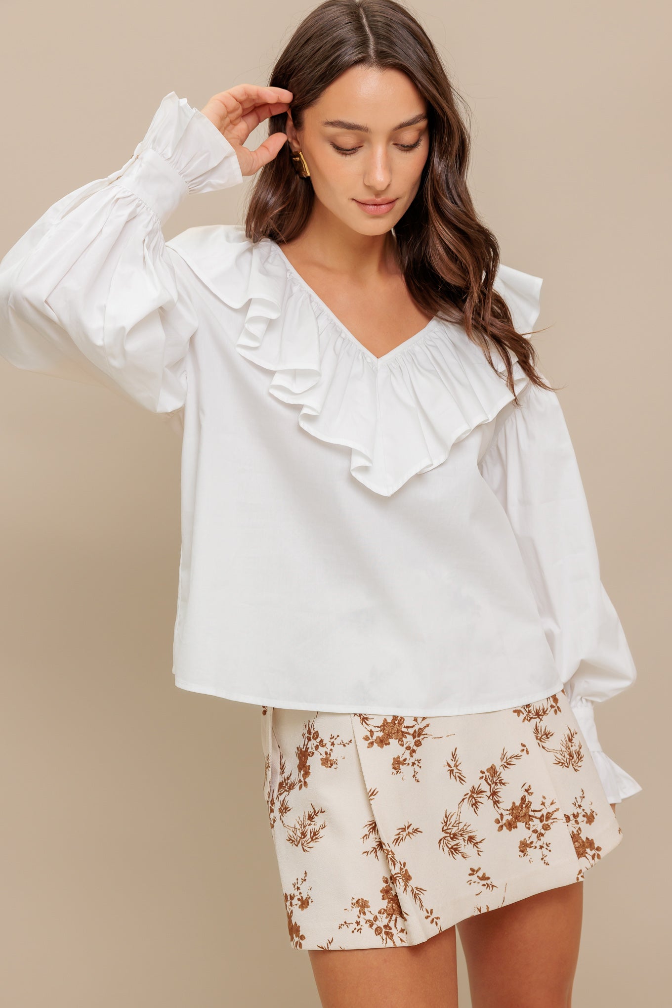 COUTURE CODE WOVEN TOP - MaraFormigone