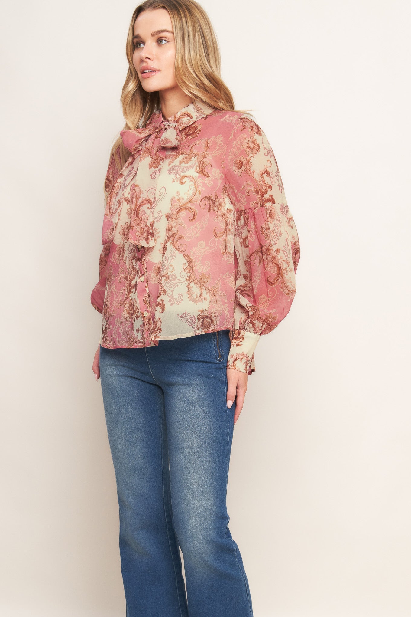 ROCOCO ROSE WOVEN TOP - MaraFormigone